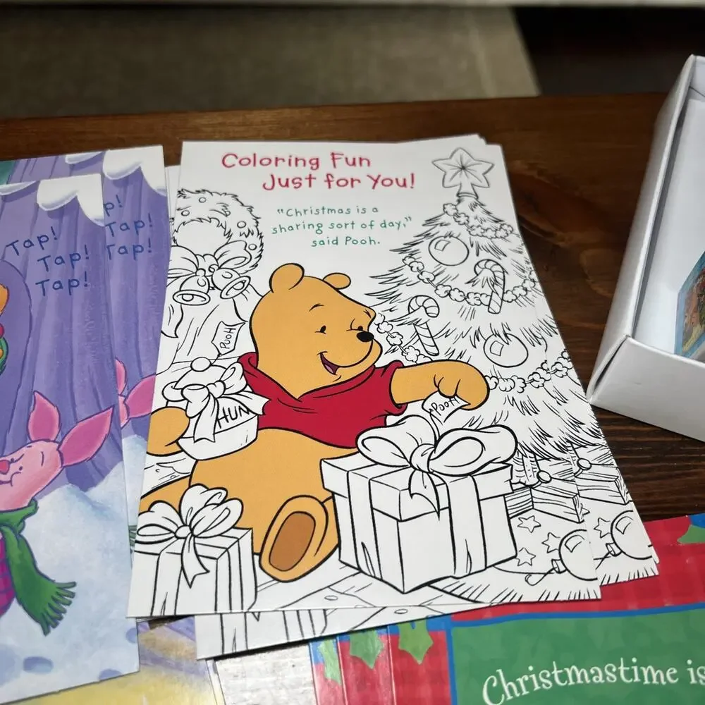 Image Arts Disney Winnie the Pooh 24 Assorted Holiday cards/envelopes 8 designs
